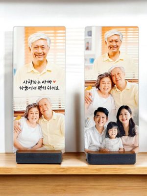 [6x15cm] Forged Photo Split Ossuary Memorial Frame