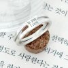 Silver 925 rest double row engraved silver ring coupling friendship ring