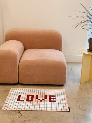 Sensual tile mat made from real tiles_LOVE