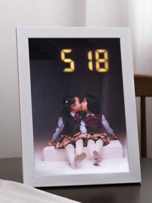 💥 Same-day production 💥 Couple, wedding photo LED watch housewarming gift