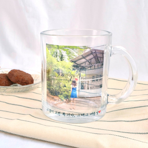 Same day delivery ๐ Heat-resistant hot and cold photo glass cup anniversary birthday gift for couples