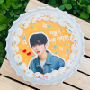 Photo & Lettering Cake (Yellow)