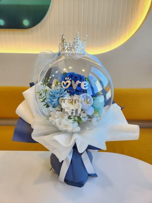 Flower Balloon-Blue