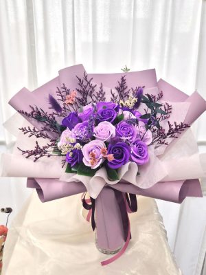 Soap Bouquet (purple)