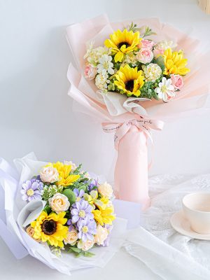 Silk bouquet (sunflower mix)